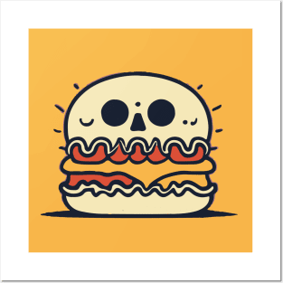 Skull Burger Posters and Art